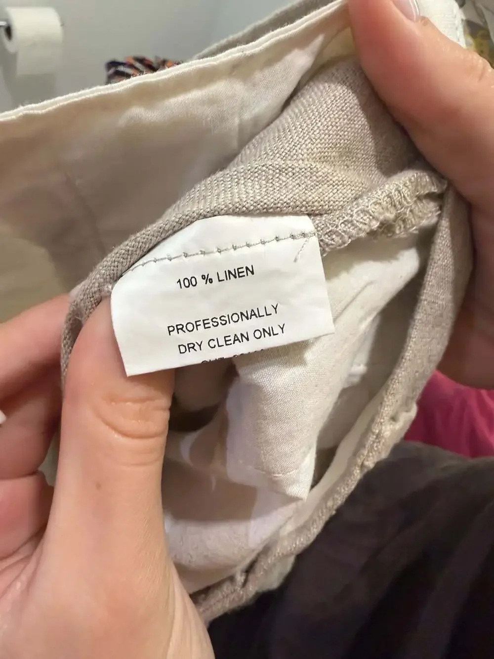 Berle Linen Pleated Trouser Beige